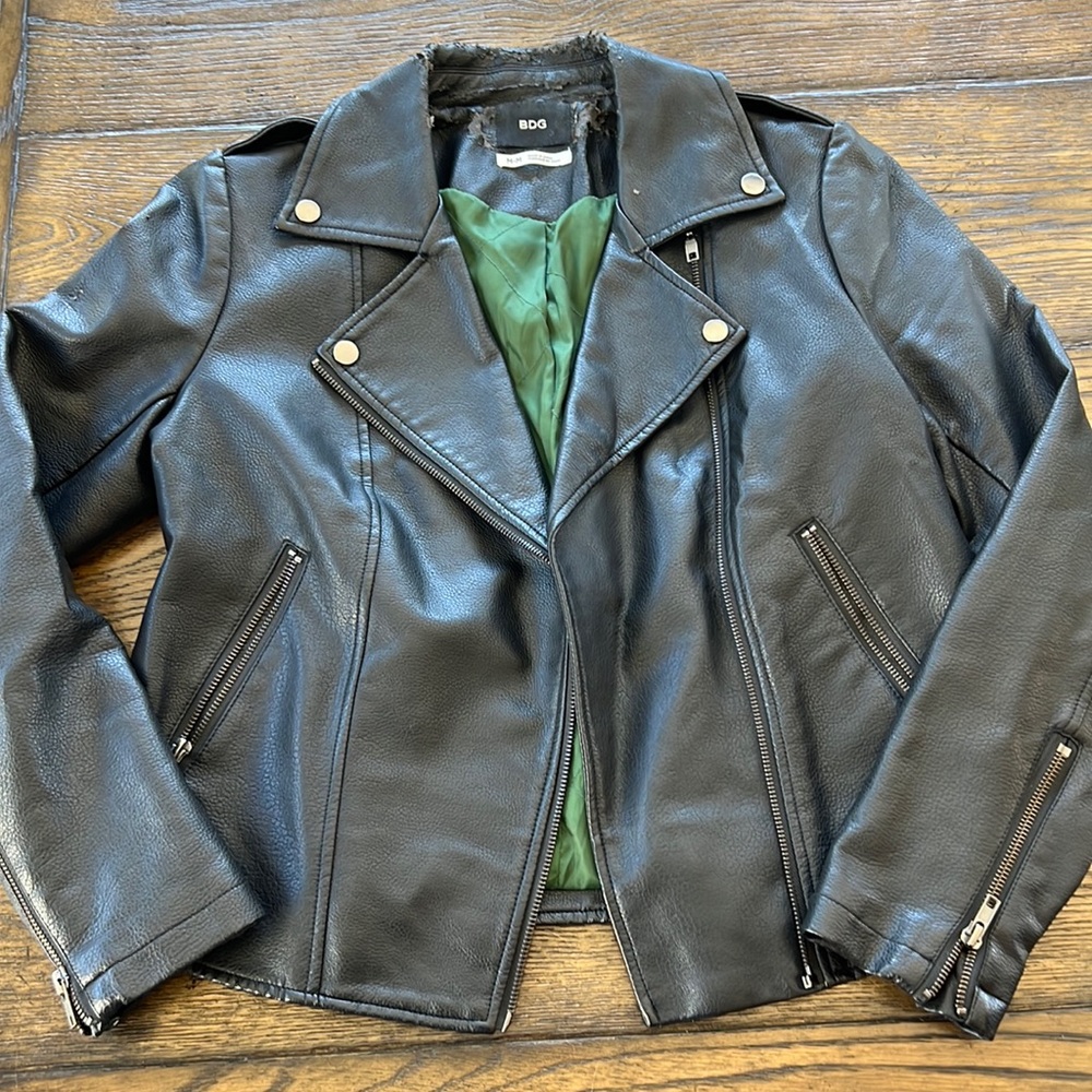 Urban Outfitters, BDG Medium Black Leather Jacket